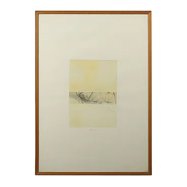 Luca Caccioni, tecnica mista su carta con cornice, '900