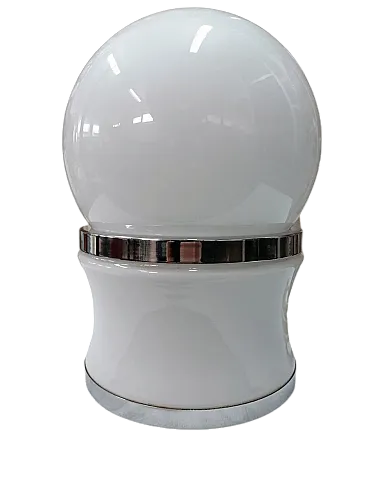 Lampada da tavolo in vetro attribuita a Goffredo Reggiani, anni '60