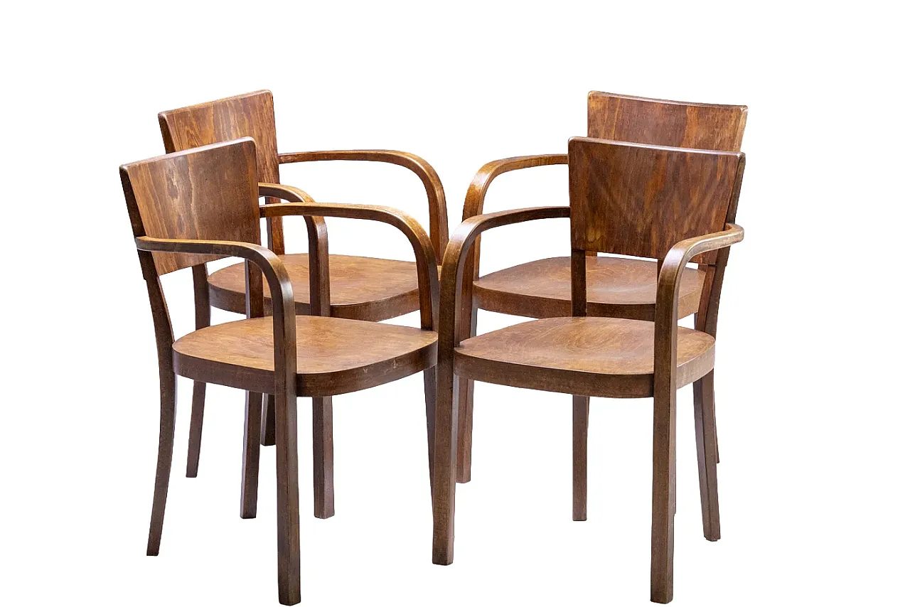 4 poltrone di Thonet, anni '40 1