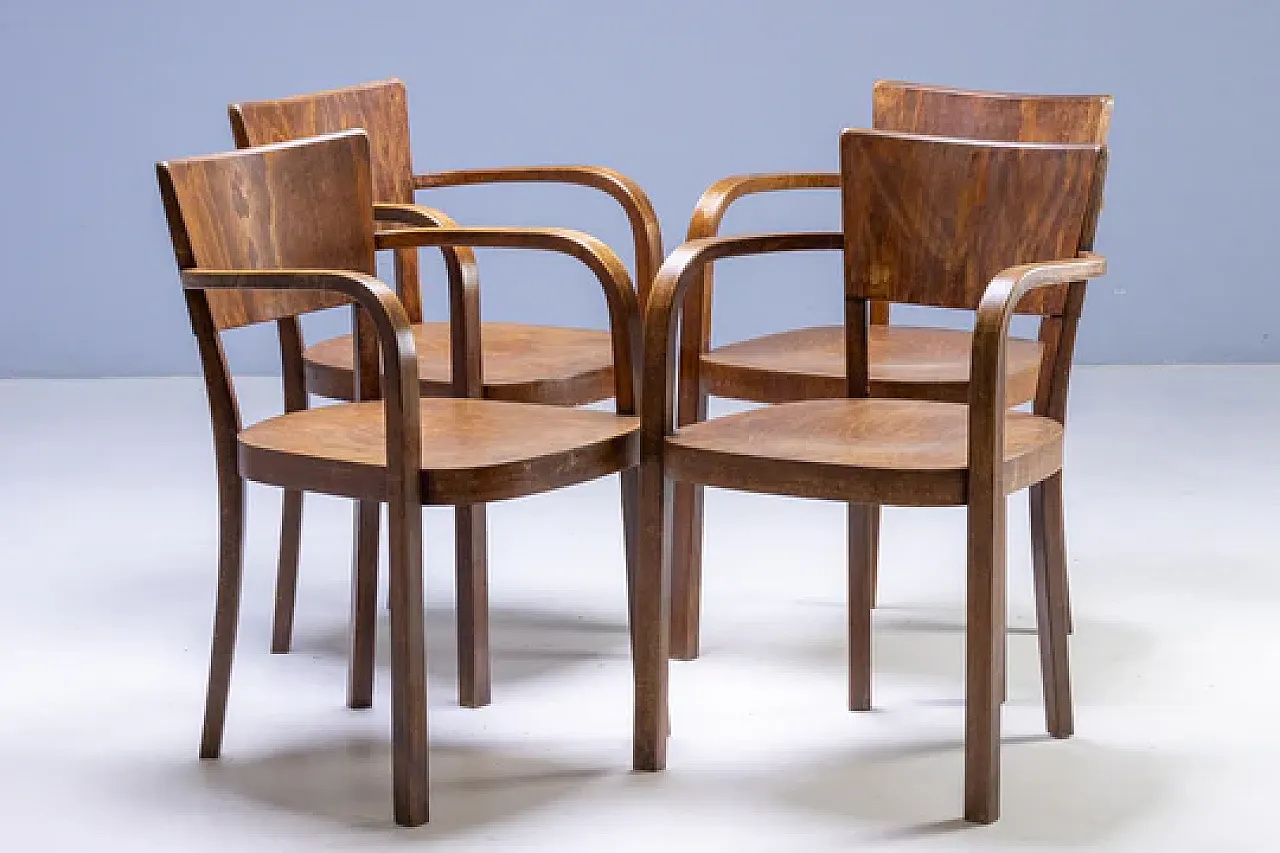 4 poltrone di Thonet, anni '40 5