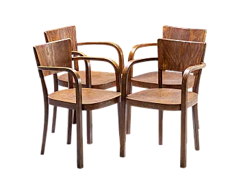 4 poltrone di Thonet, anni '40