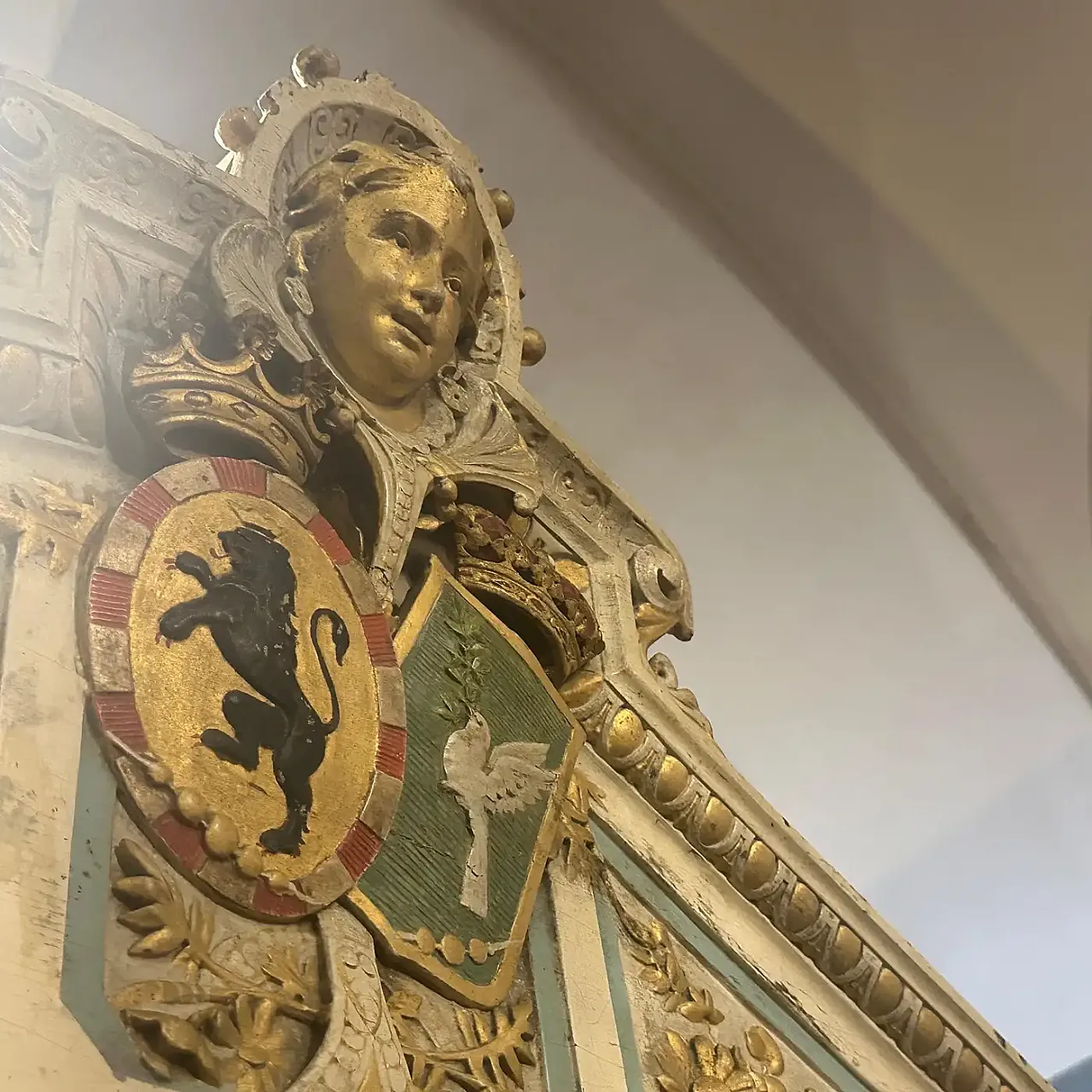 Armadio siciliano in legno laccato Luigi Filippo, primo '900 6