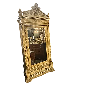 Armadio siciliano in legno laccato Luigi Filippo, primo '900