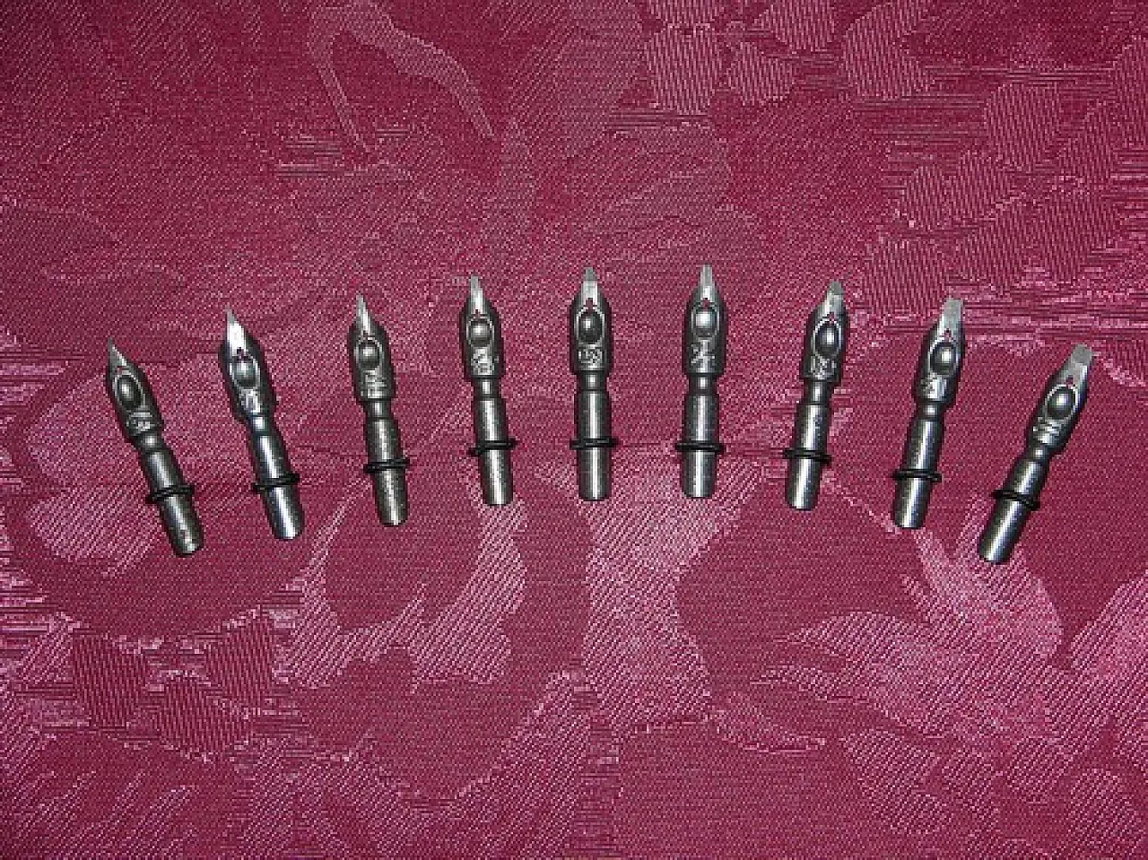Collezione di pennini per penne stilografiche per calamai, anni '50 4