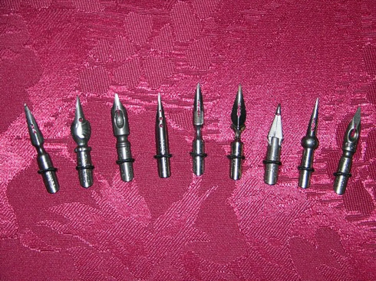 Collezione di pennini per penne stilografiche per calamai, anni '50 5