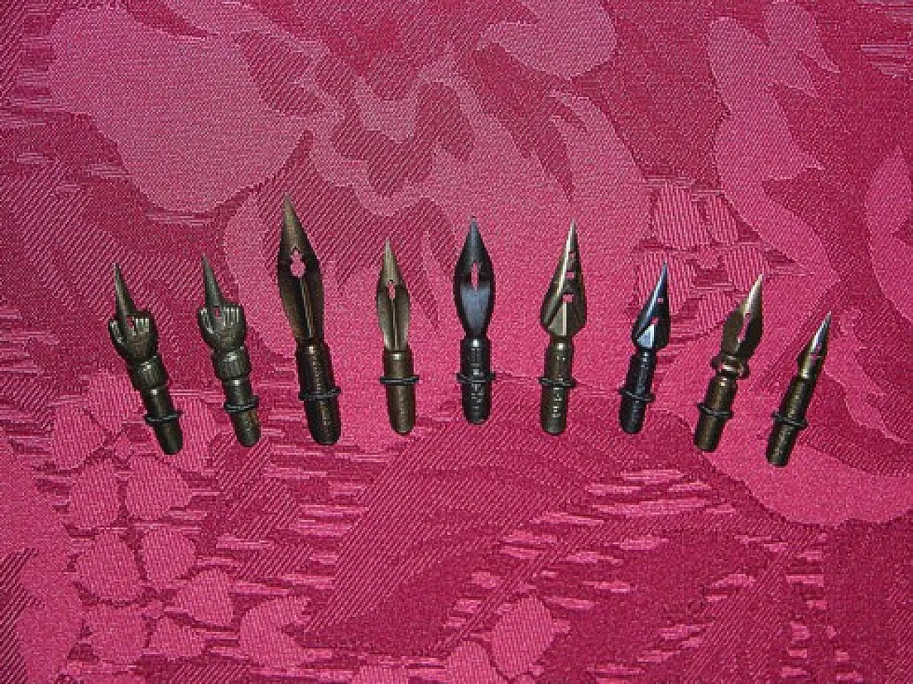 Collezione di pennini per penne stilografiche per calamai, anni '50 8