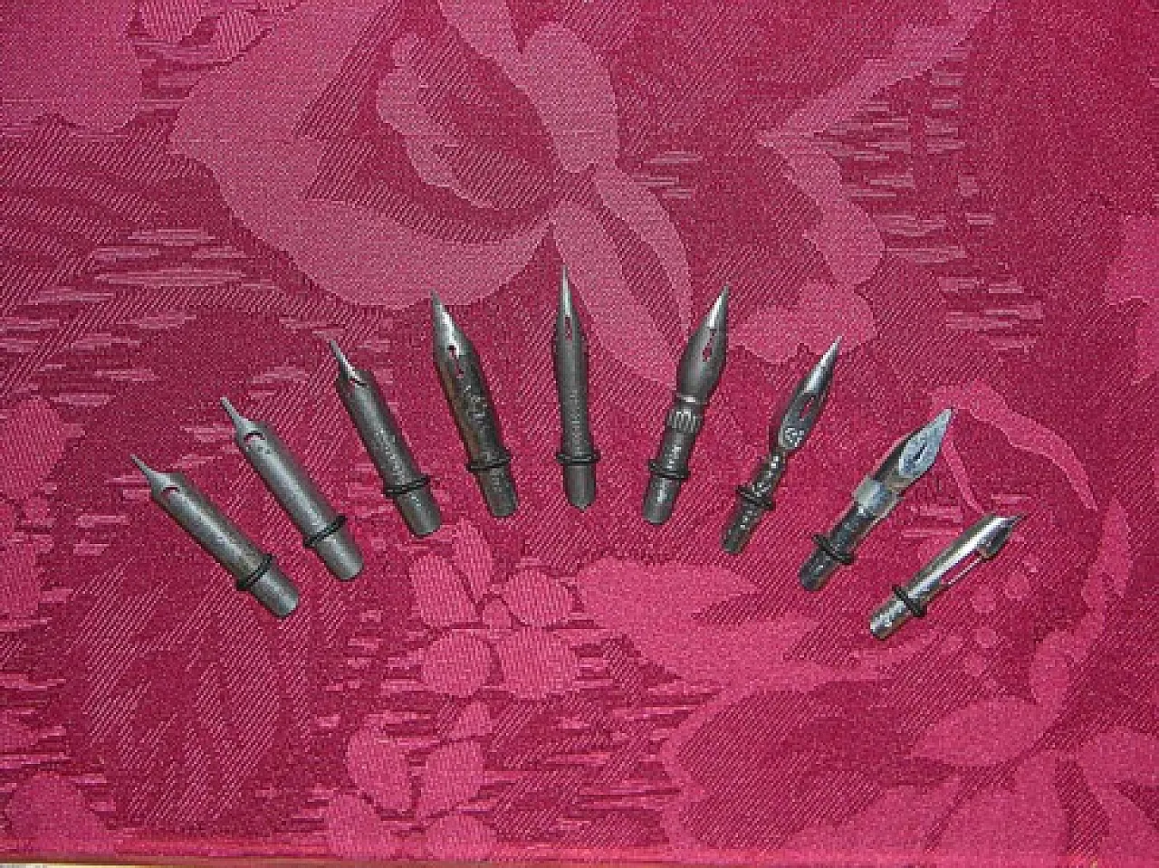 Collezione di pennini per penne stilografiche per calamai, anni '50 9