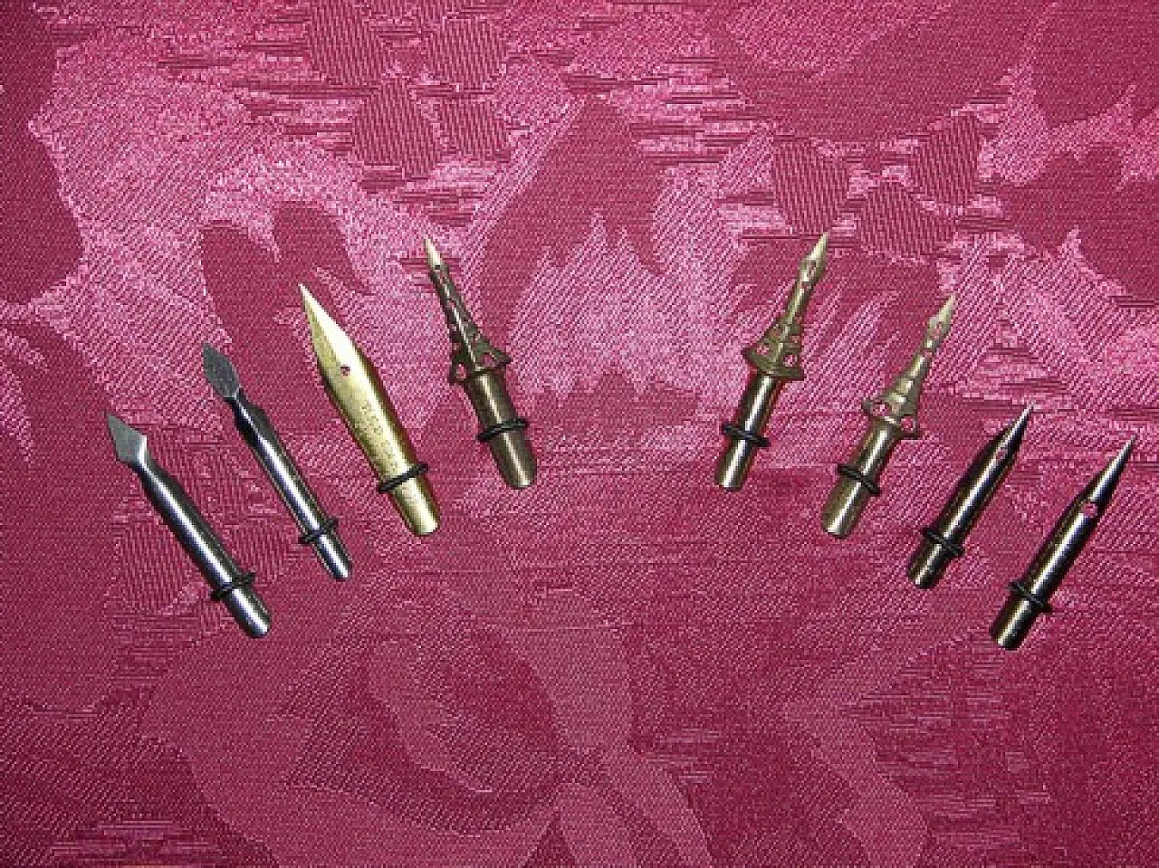 Collezione di pennini per penne stilografiche per calamai, anni '50 10