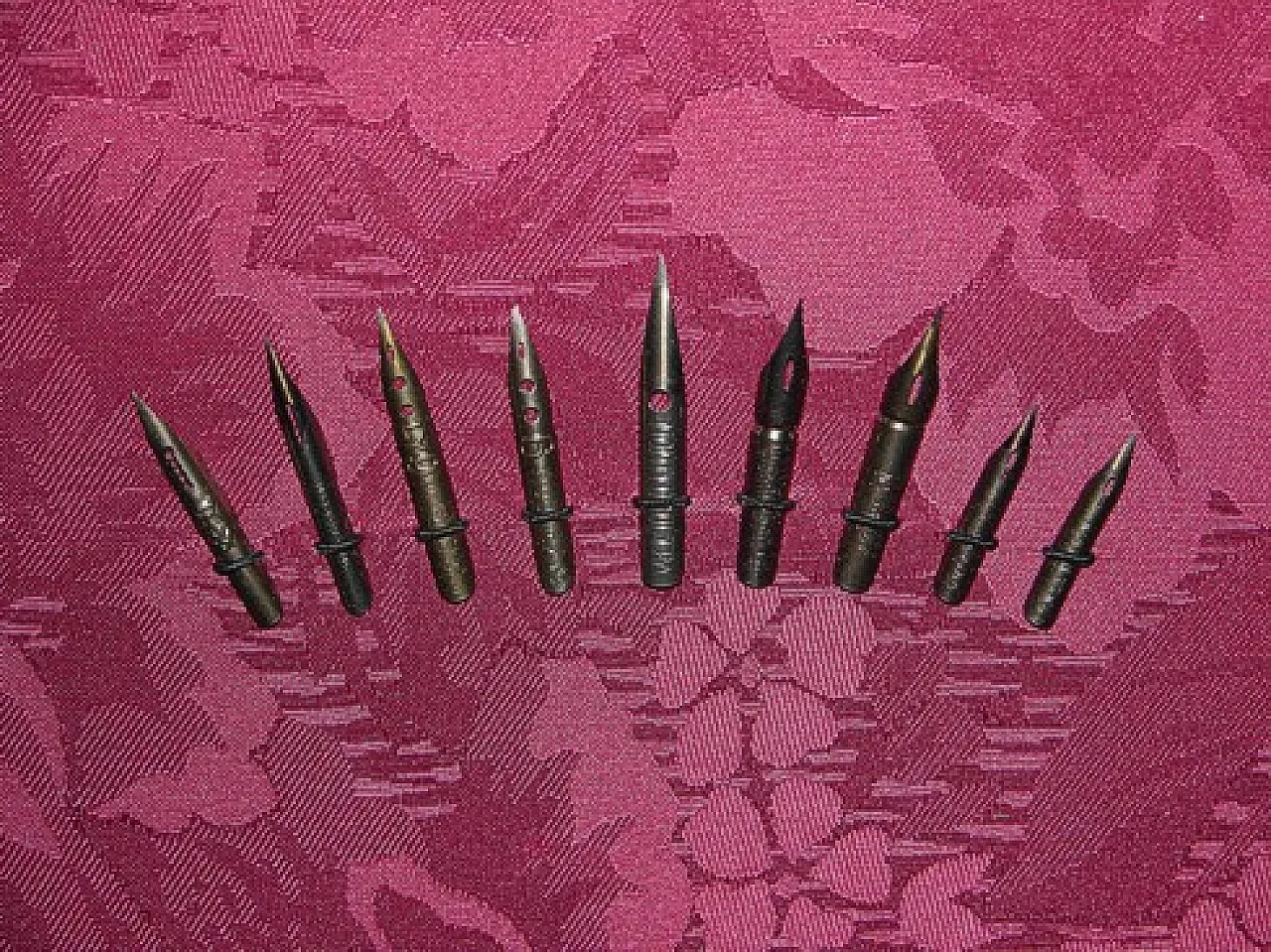 Collezione di pennini per penne stilografiche per calamai, anni '50 11