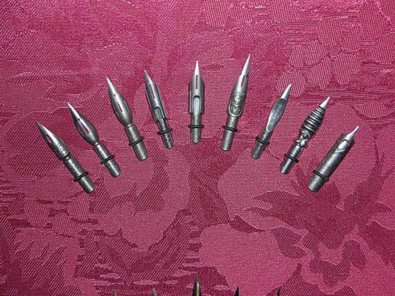Collezione di pennini per penne stilografiche per calamai, anni '50 12