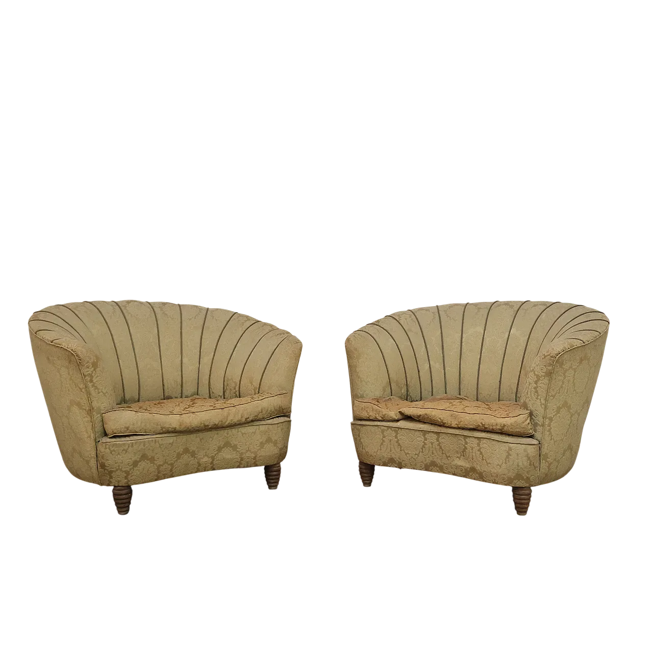 Pair of armchairs designed by Gio Ponti for Casa e Giardino, 1950s 20