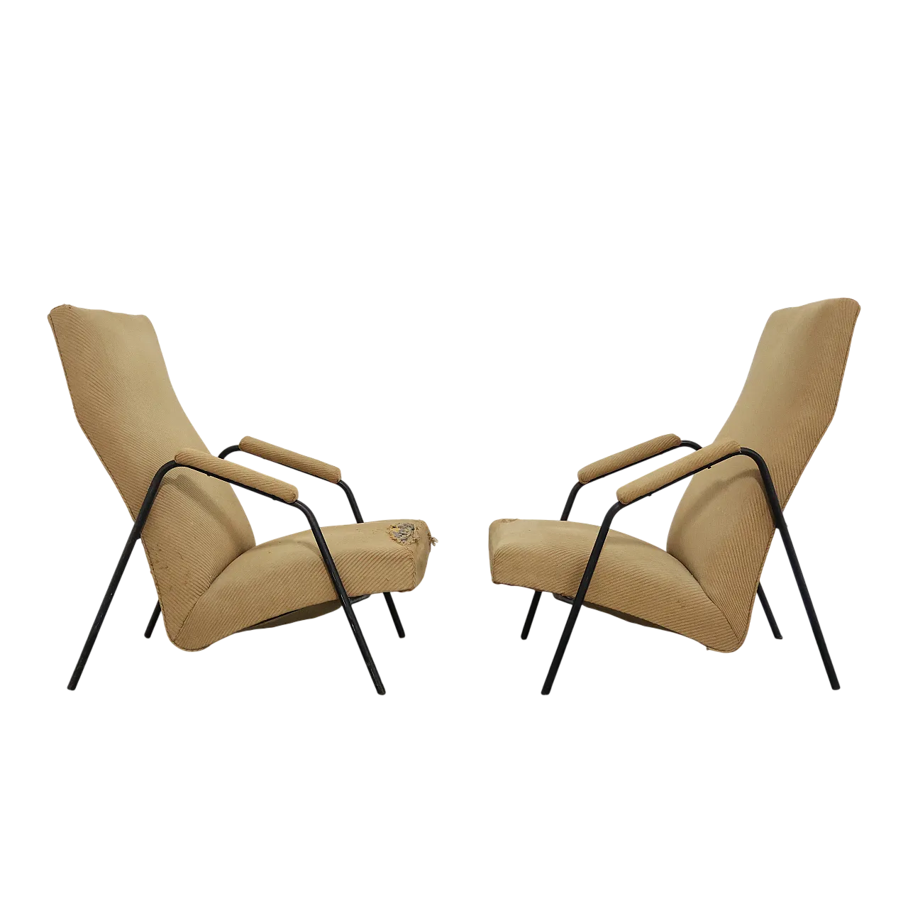 Pair of armchairs by Alf Svensson for Ljung Industrier, 1950s 20