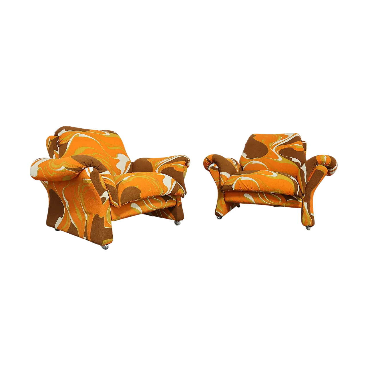 Coppia poltrone Ionica di Guarnacci Padovano Vagnoni per 1P, anni '70 24