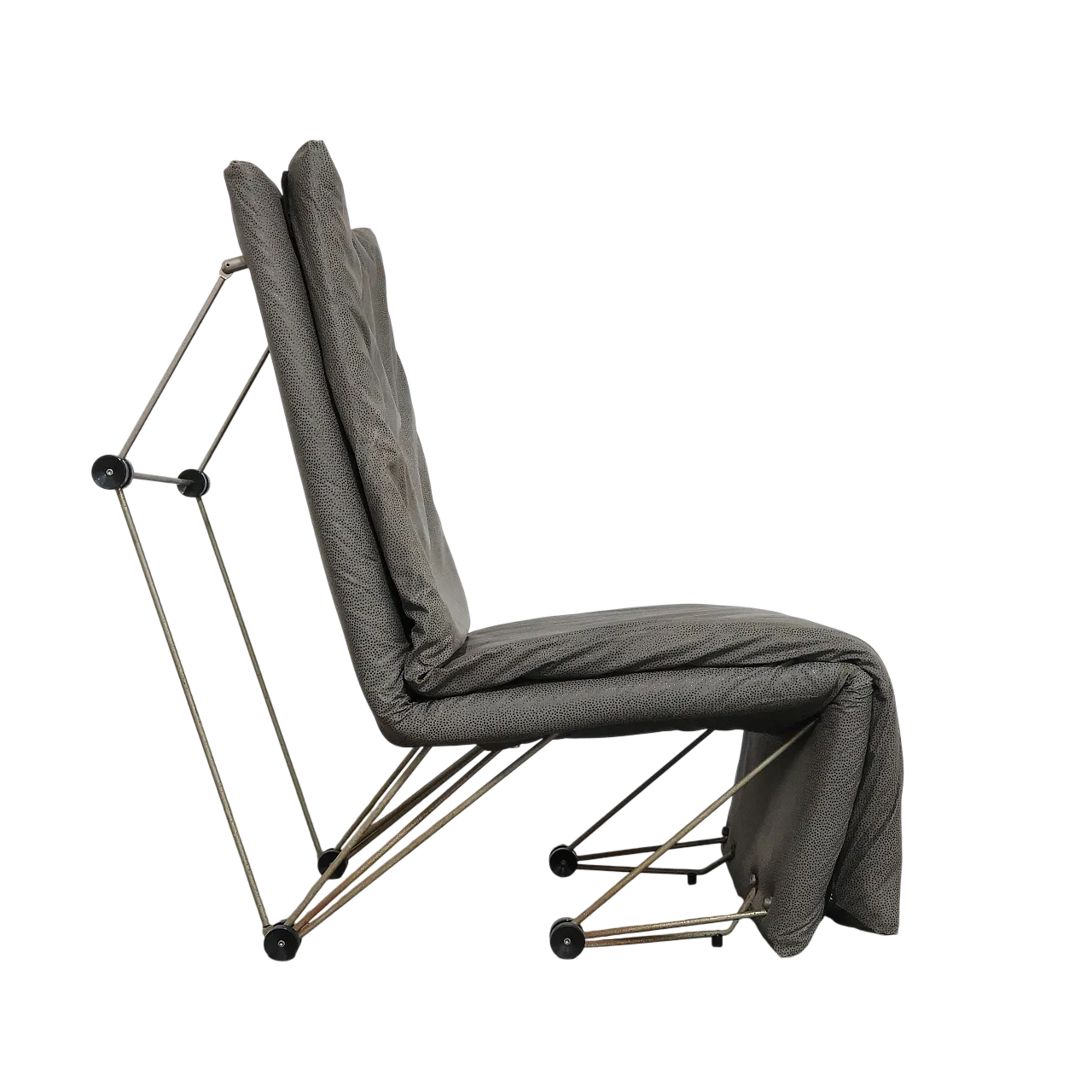 Geometric Postmodern Lounge Chair, 80s 15