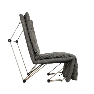 Poltrona geometrica postmoderno, anni '80