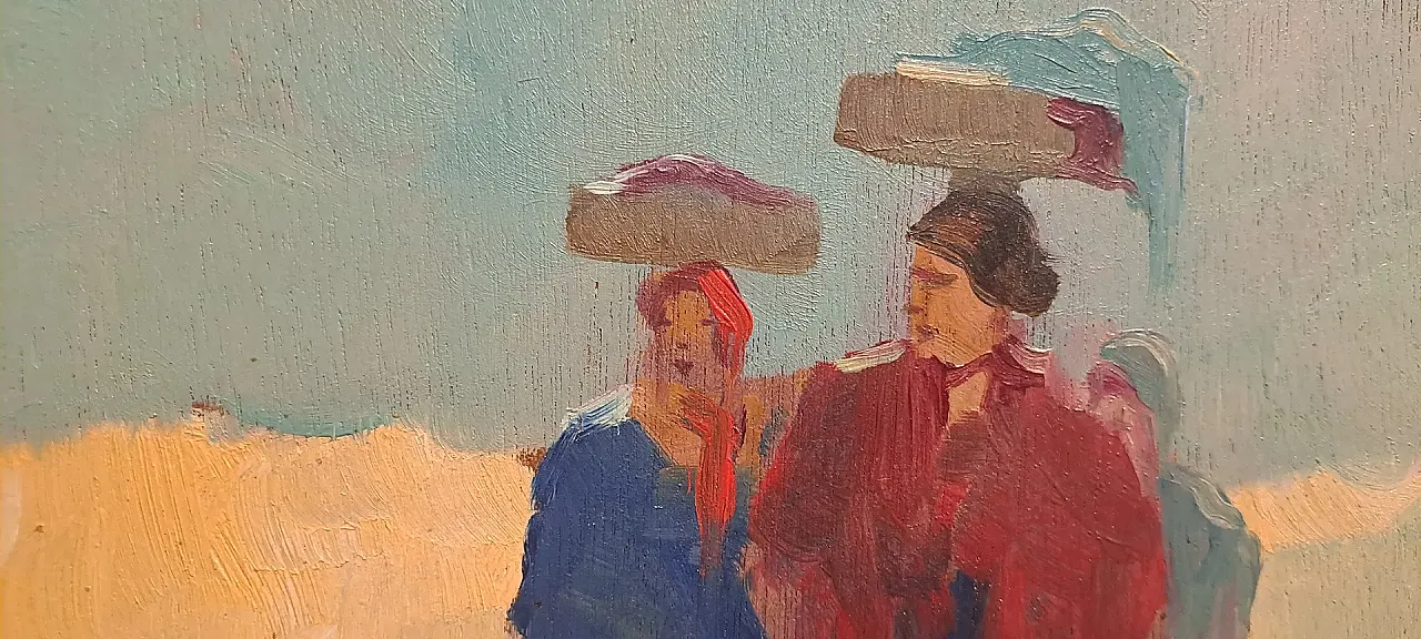 Figures at Sunset by Renato Natali, 20th Century 6
