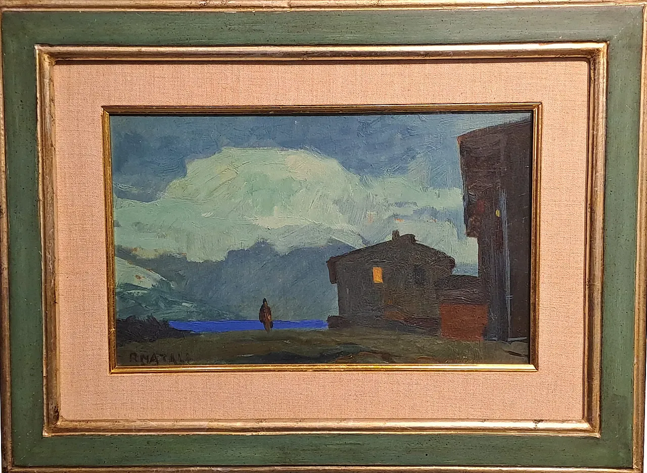 Nocturne with the figure of Renato Natali, 20th century 1