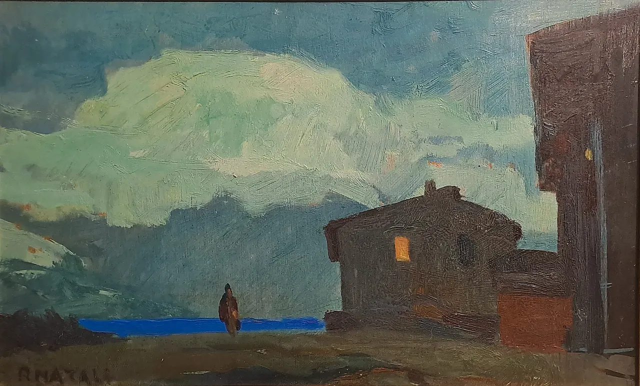 Nocturne with the figure of Renato Natali, 20th century 2