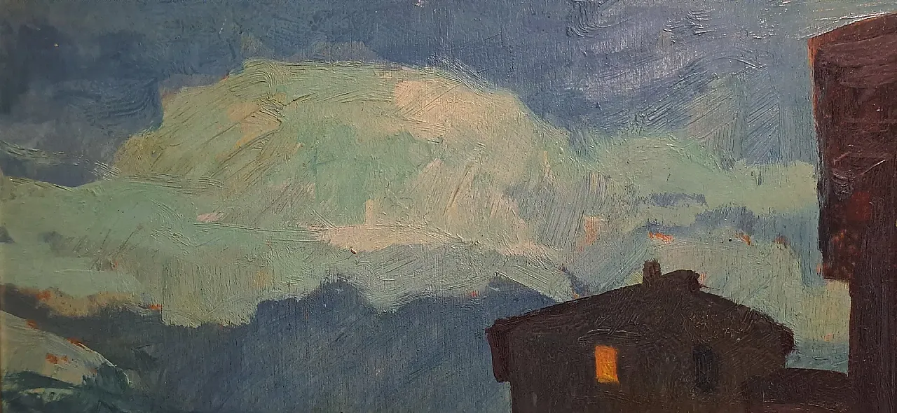 Nocturne with the figure of Renato Natali, 20th century 3