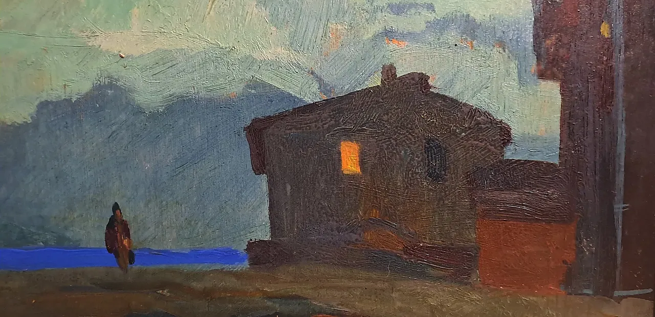 Nocturne with the figure of Renato Natali, 20th century 4