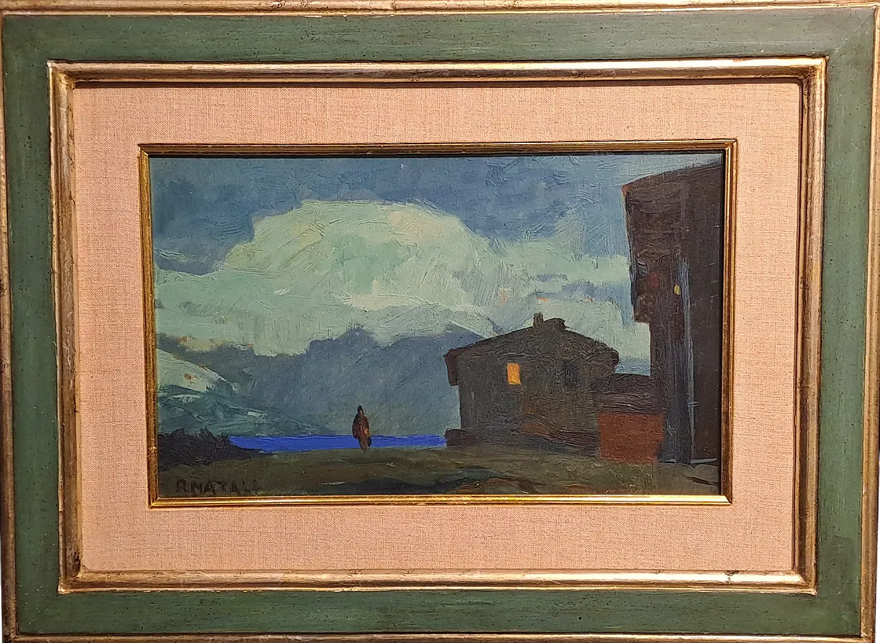 Nocturne with the figure of Renato Natali, 20th century 8
