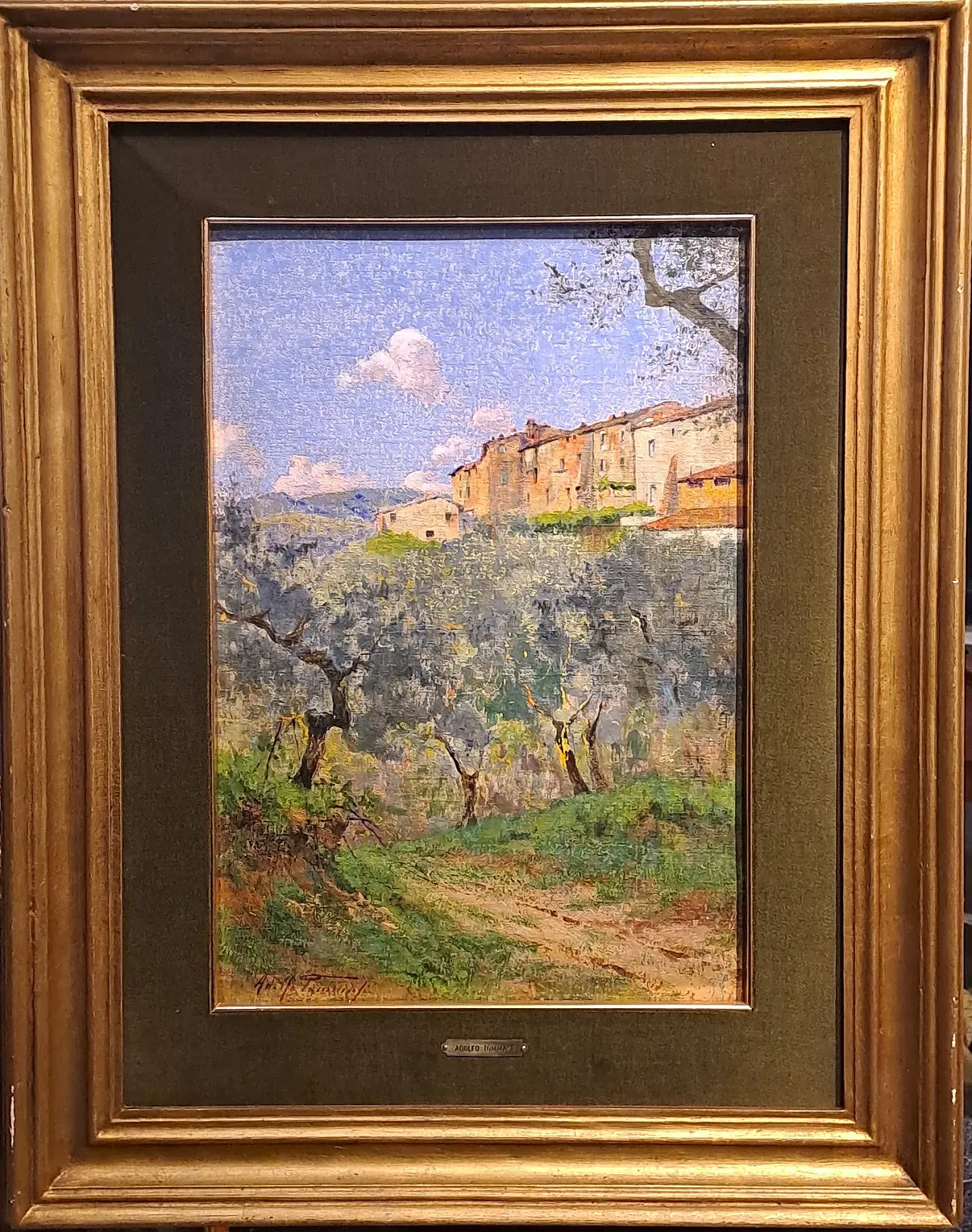 Uliveto in paesaggio toscano di Adolfo Tommasi, fine '800 1