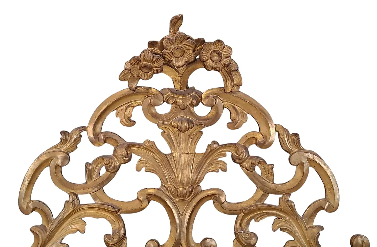 Specchiera in legno dorato, '700 2