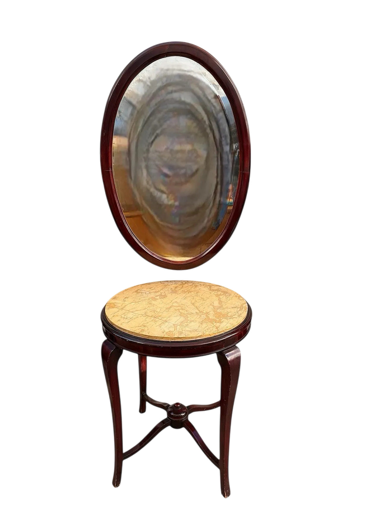 Wooden vanity table with marble top, late 18th century 12