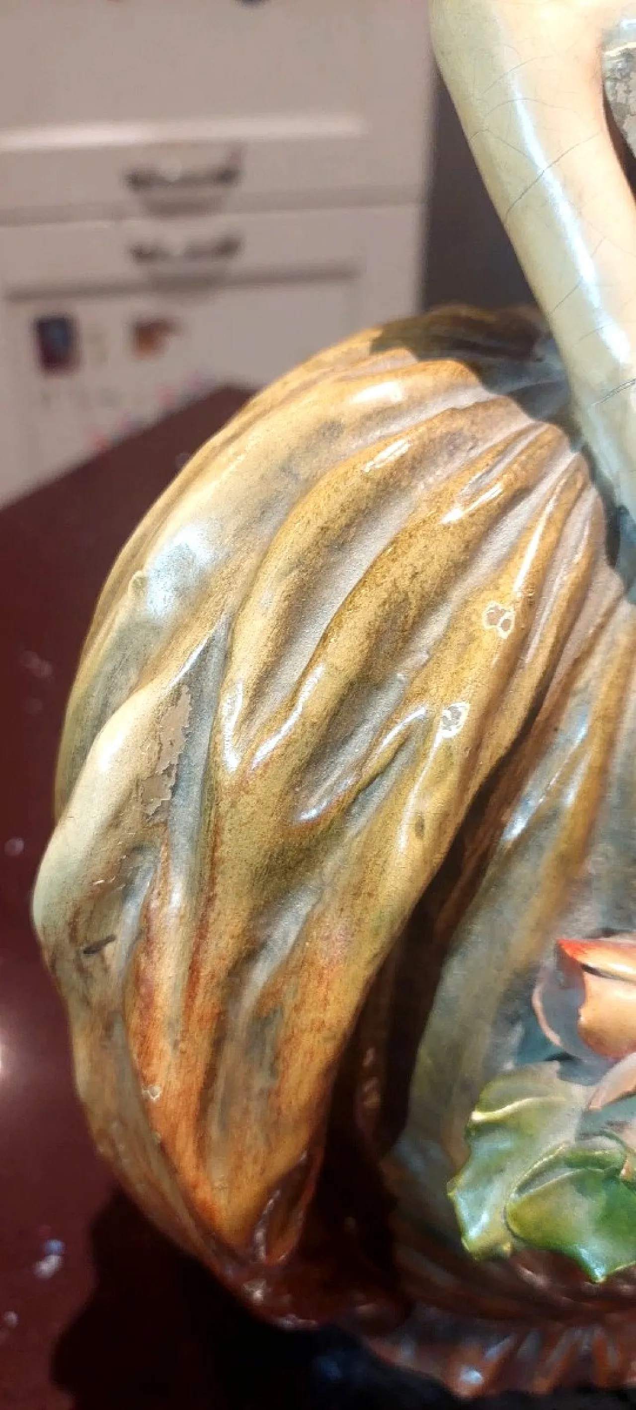 Lady with painted terracotta flowers, 1930s 8