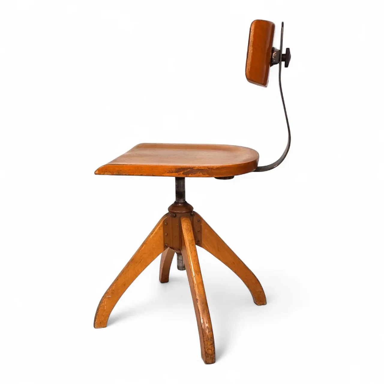 Sedia da ufficio Ama Elastic, stile Bauhaus, anni '50 2