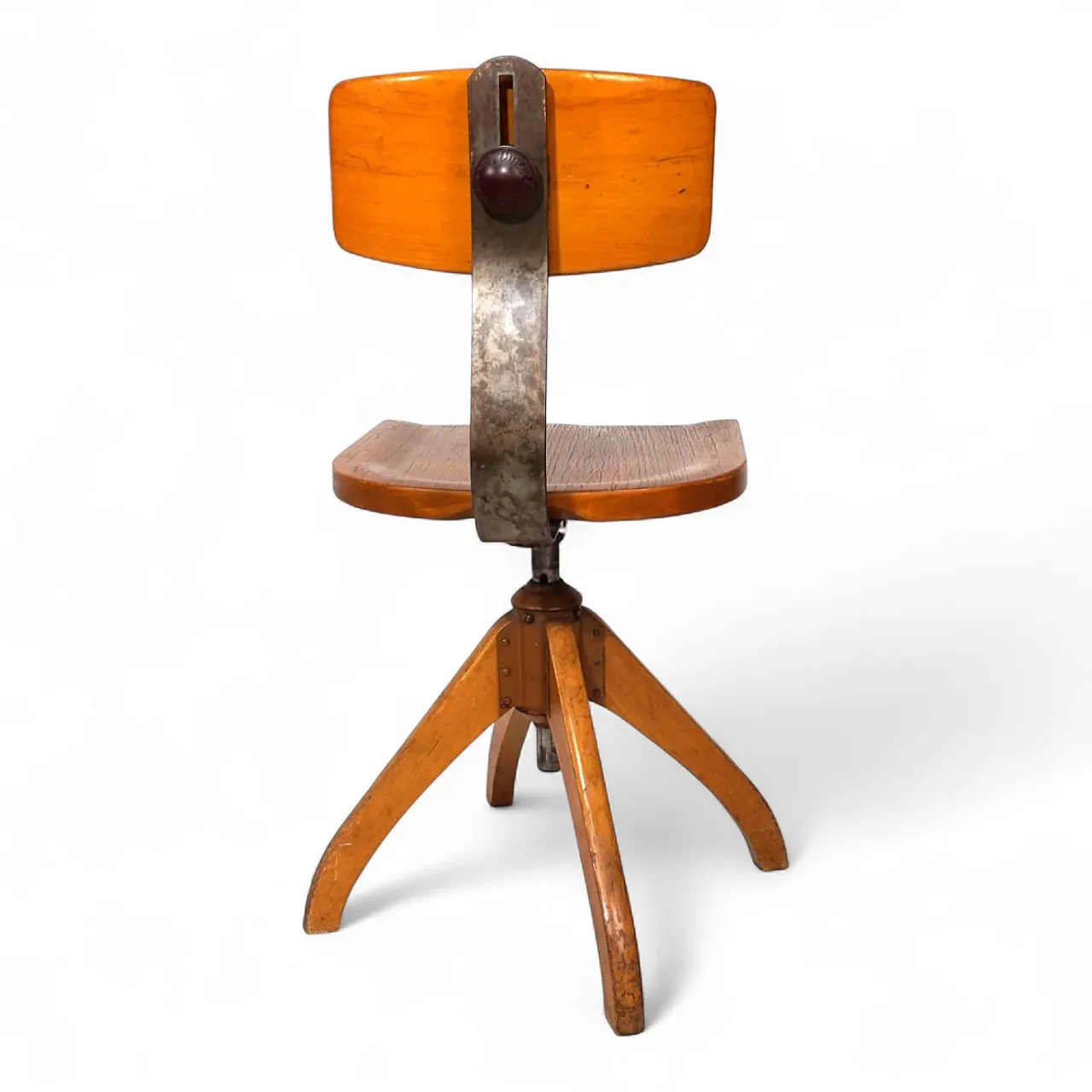 Sedia da ufficio Ama Elastic, stile Bauhaus, anni '50 3