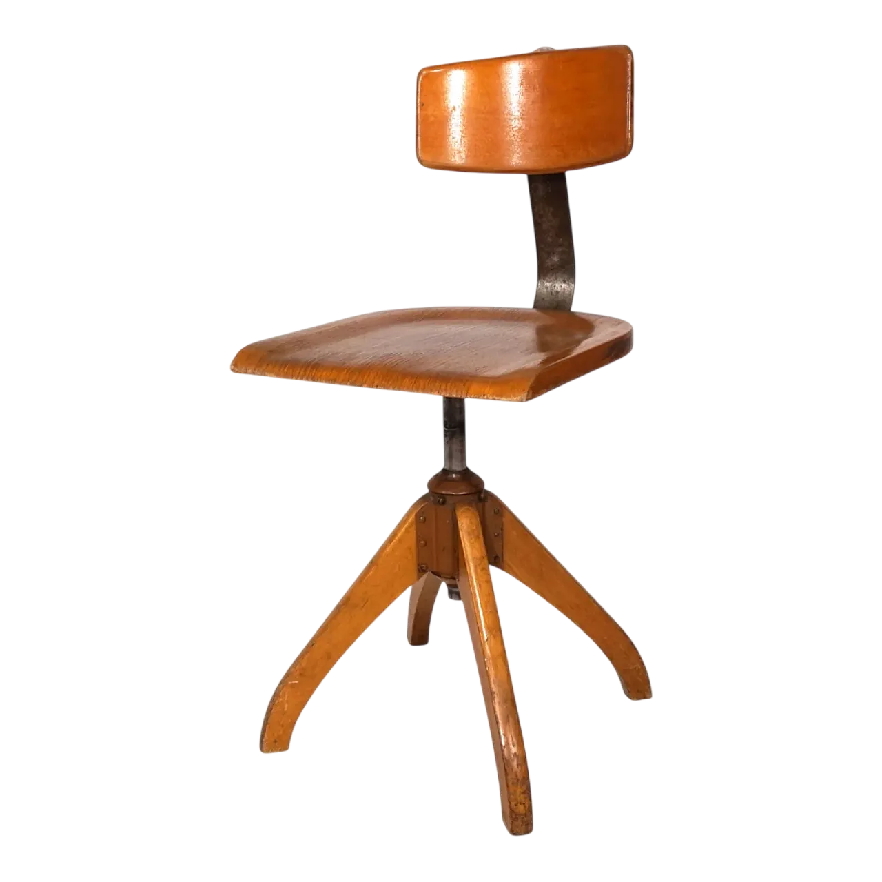 Sedia da ufficio Ama Elastic, stile Bauhaus, anni '50 6