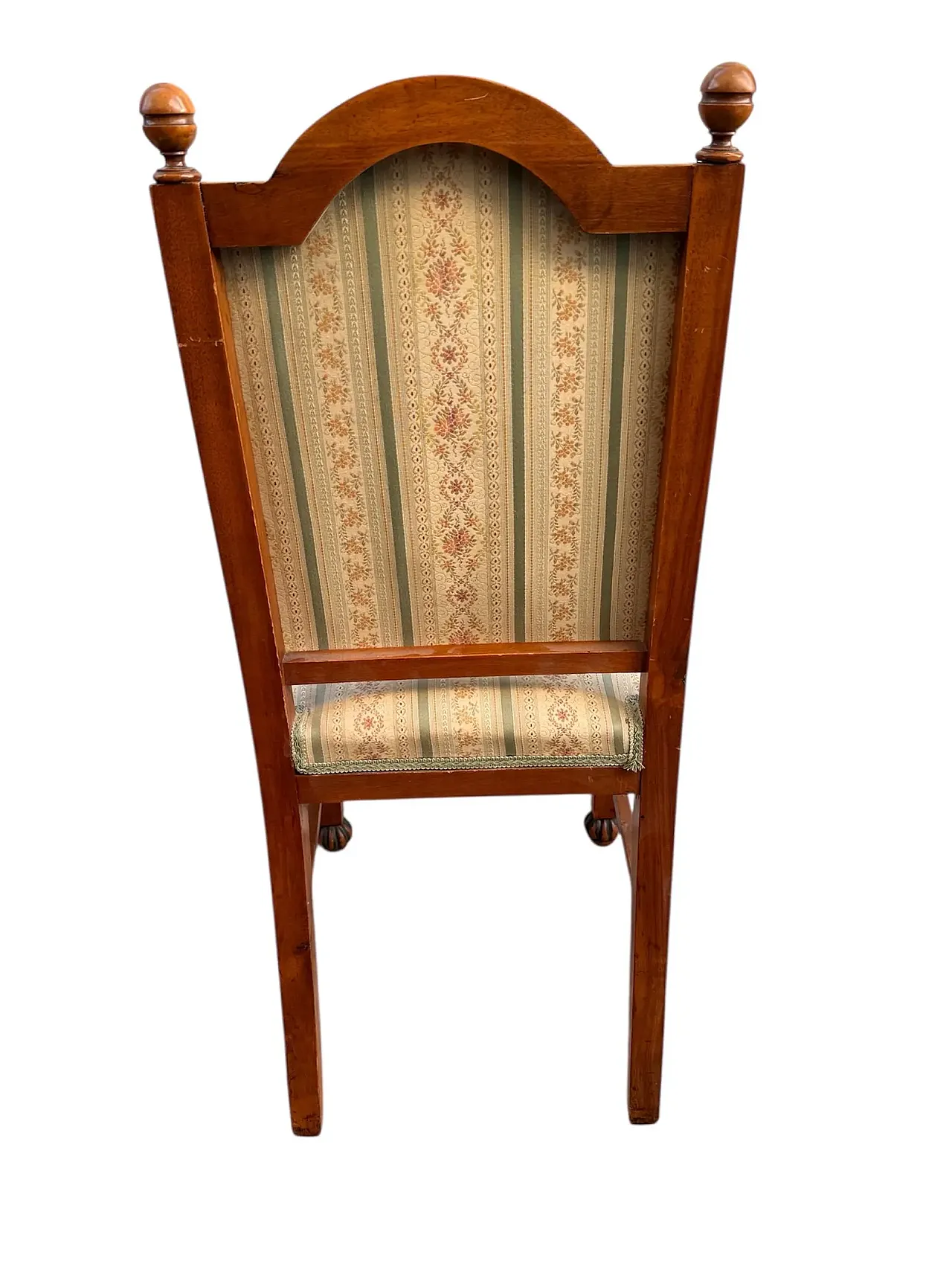 4 Liberty chairs in wood and floral fabric, early 20th century 7