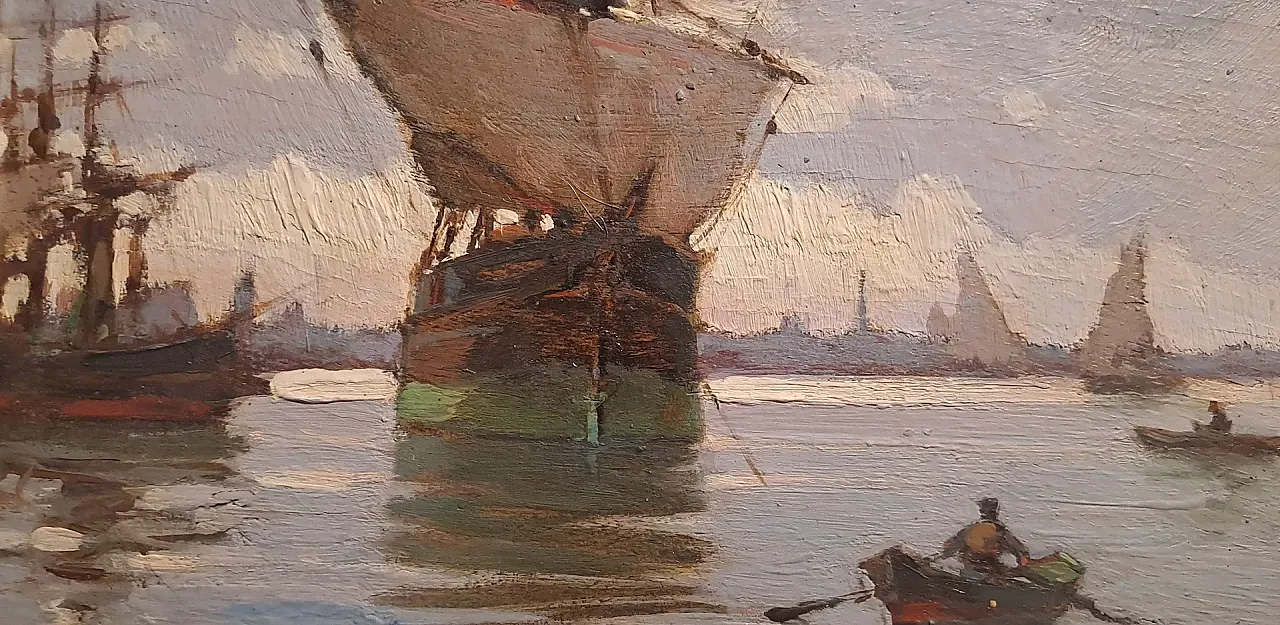 Navy with sailing ship by Renuccio Renucci, 20th century 4