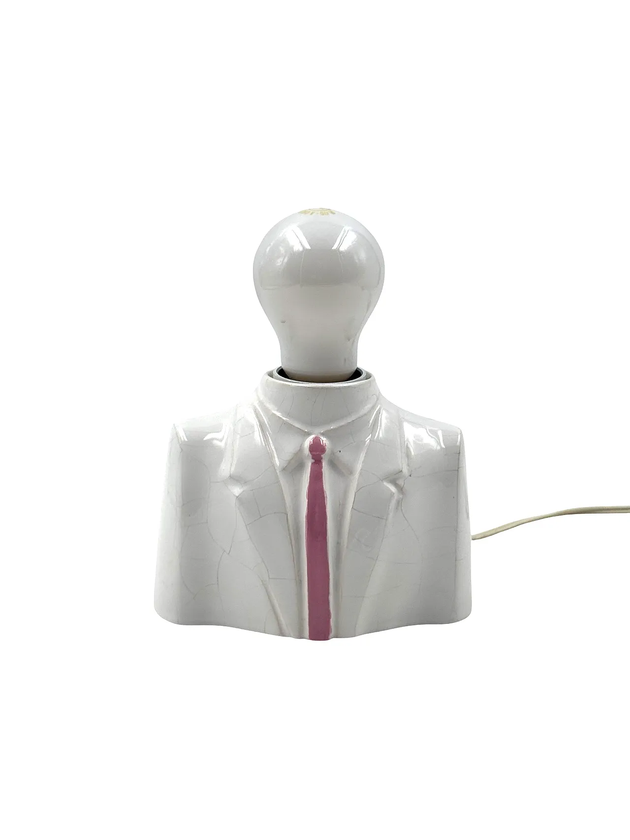 Postmodern ceramic table lamp, Italy 1980 6