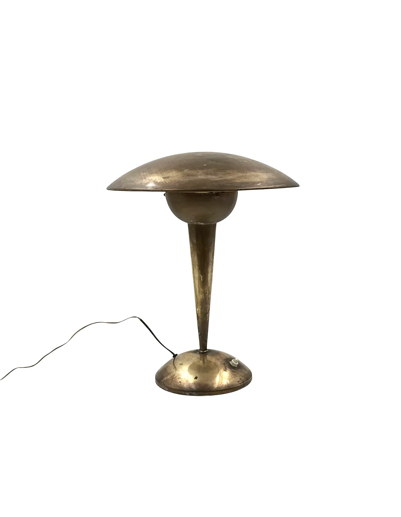 Midcentury brass table lamp, Italy, 50s 5