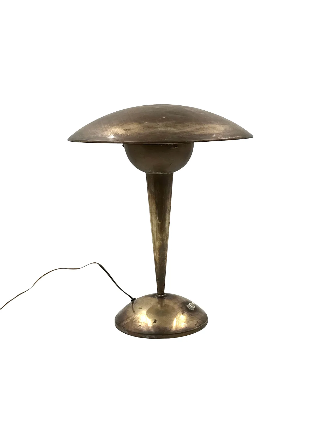 Midcentury brass table lamp, Italy, 50s 6
