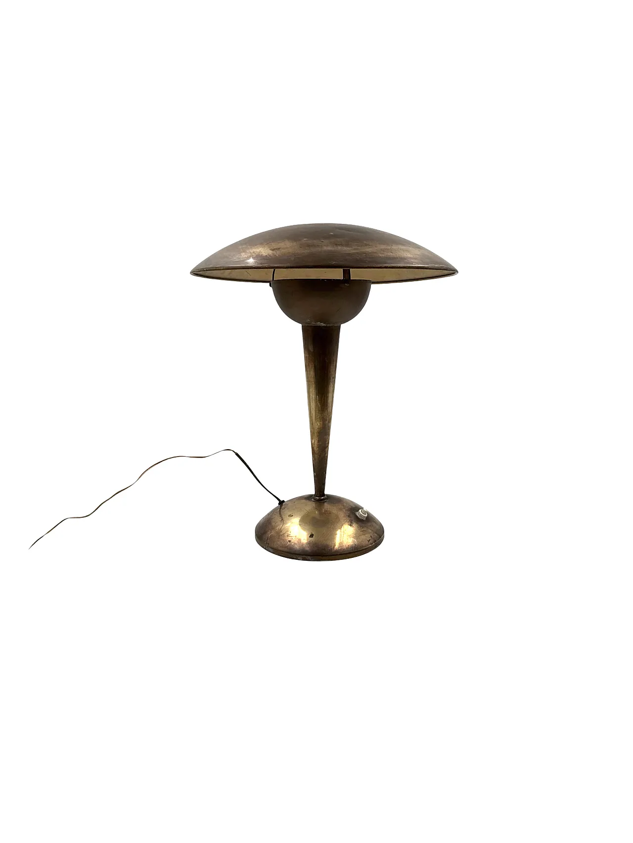 Midcentury brass table lamp, Italy, 50s 11