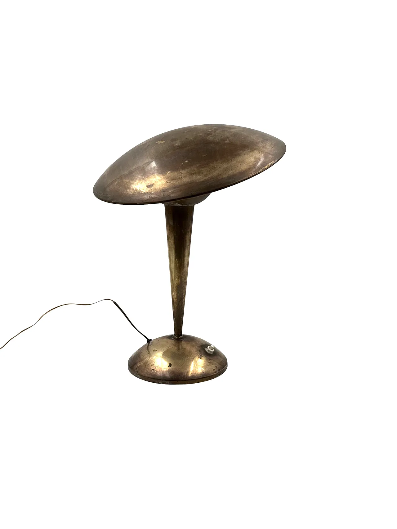 Midcentury brass table lamp, Italy, 50s 13