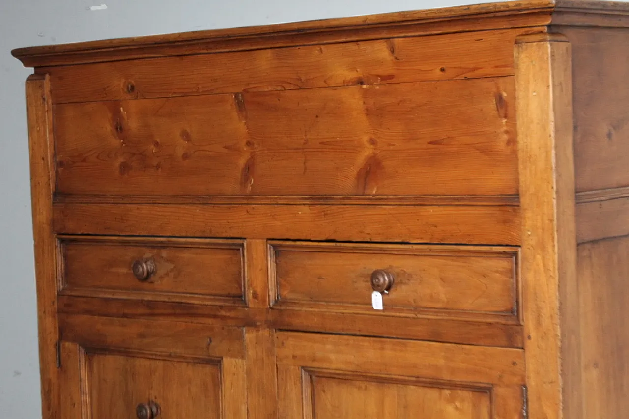 Sienese wood bread cupboard restored pantry,  19th century 5