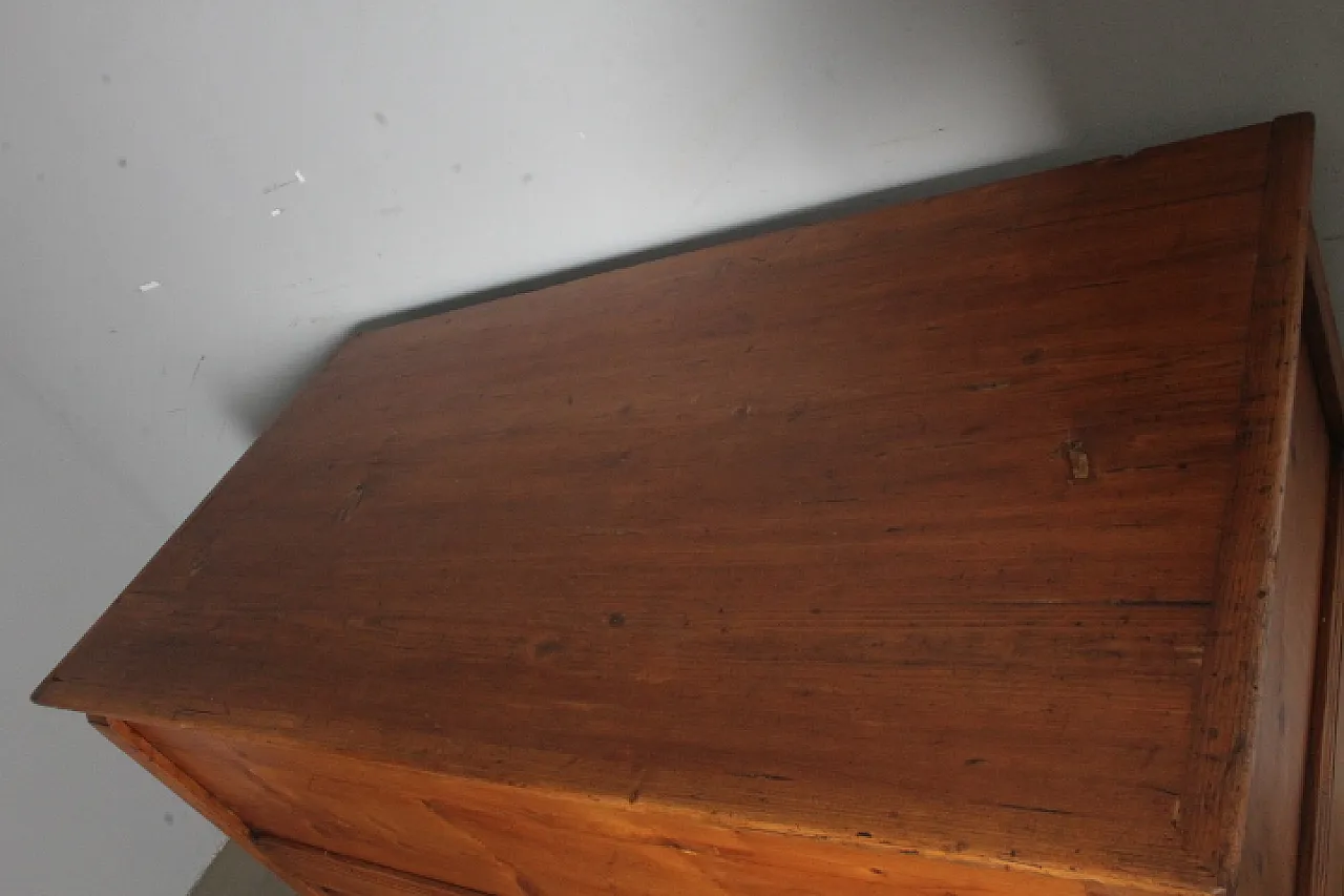 Sienese wood bread cupboard restored pantry,  19th century 6