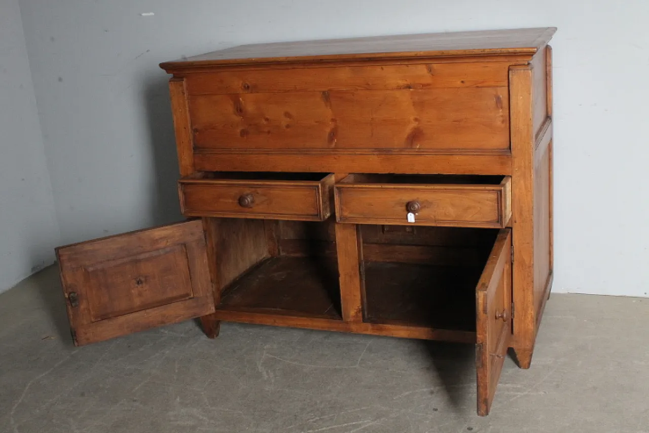 Sienese wood bread cupboard restored pantry,  19th century 8