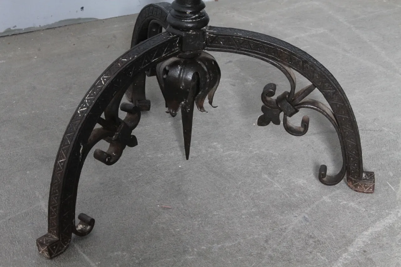 Wrought iron floor planter, late 19th century 6