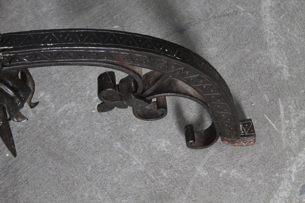 Wrought iron floor planter, late 19th century 7