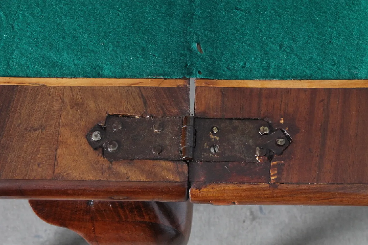 Tavolo da gioco Console Luigi XV in noce, metà '700 4