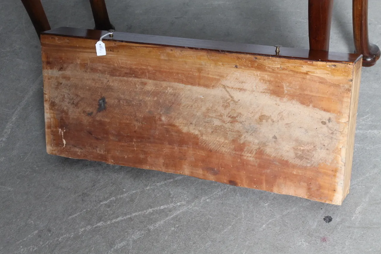 Tavolo da gioco Console Luigi XV in noce, metà '700 8