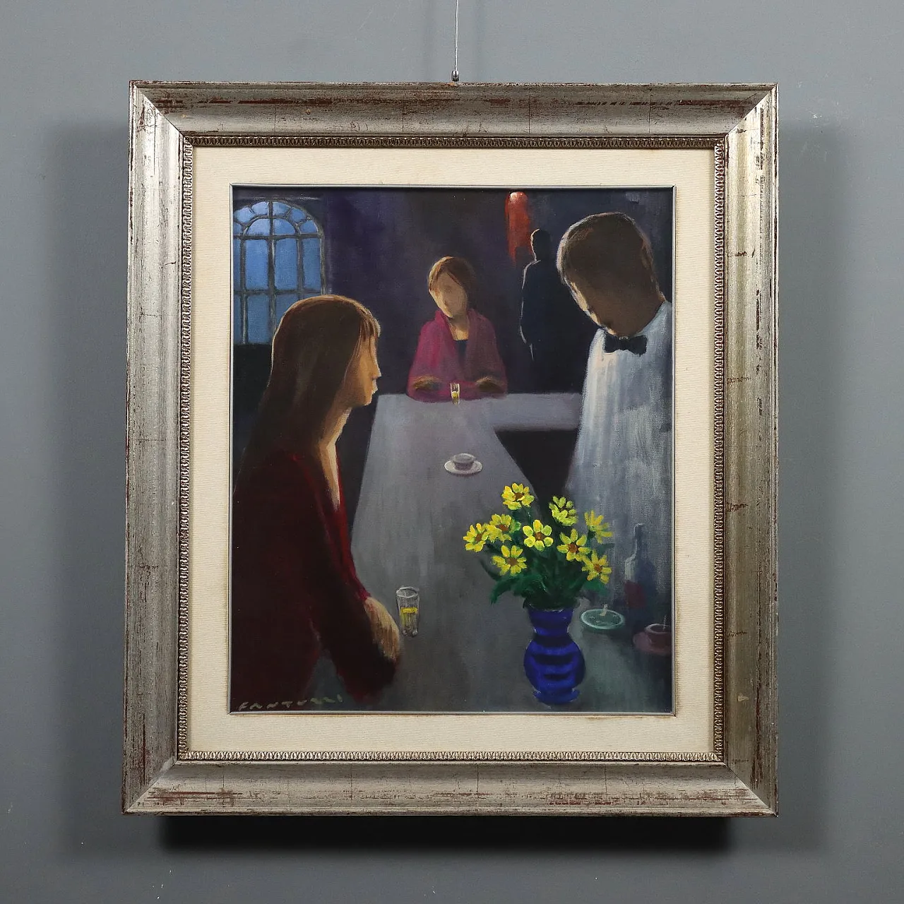 Dipinto olio su tela con cornice, '900 1