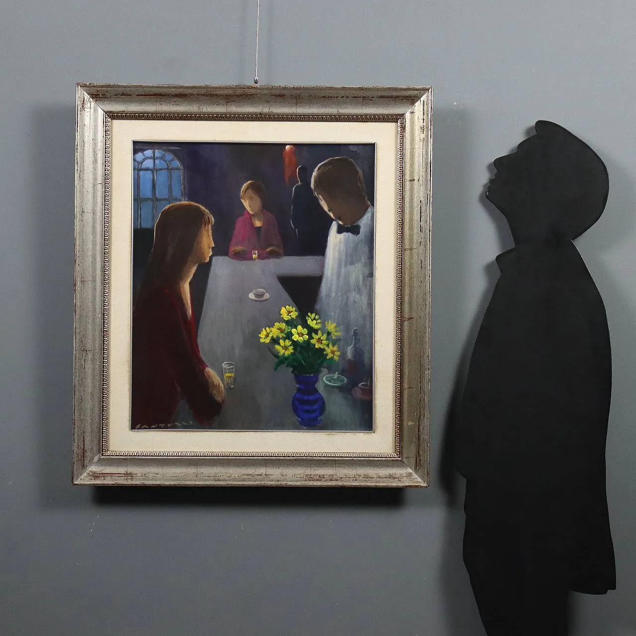 Dipinto olio su tela con cornice, '900 2