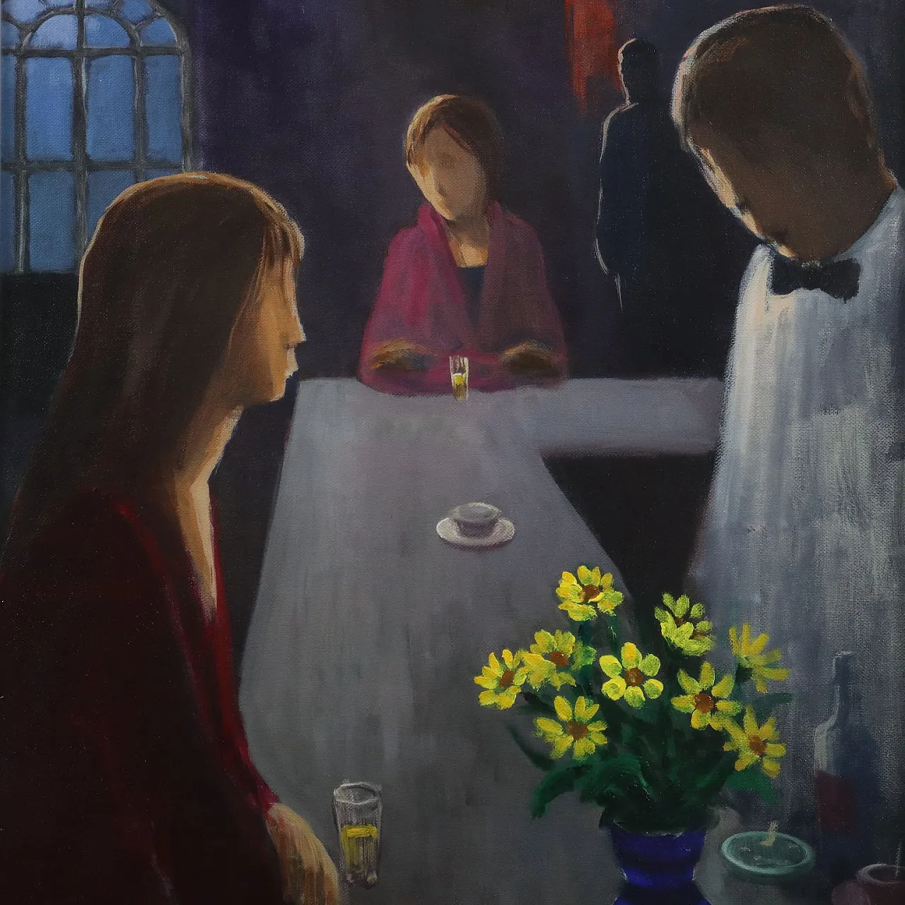 Dipinto olio su tela con cornice, '900 3