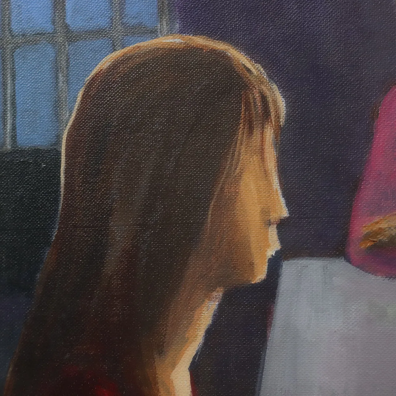 Dipinto olio su tela con cornice, '900 6